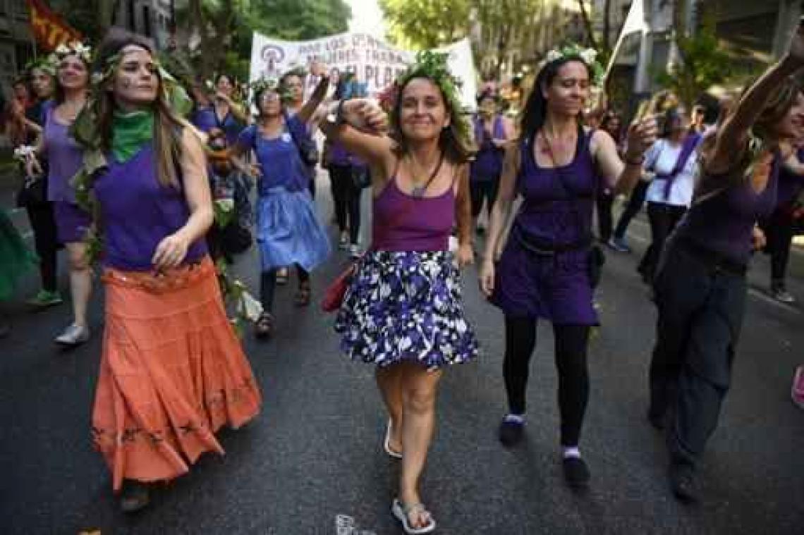 Argentijnen op straat tegen geweld op vrouwen