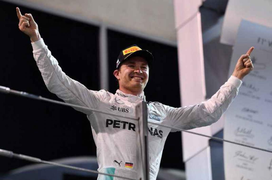 Rosberg viert eerste wereldtitel