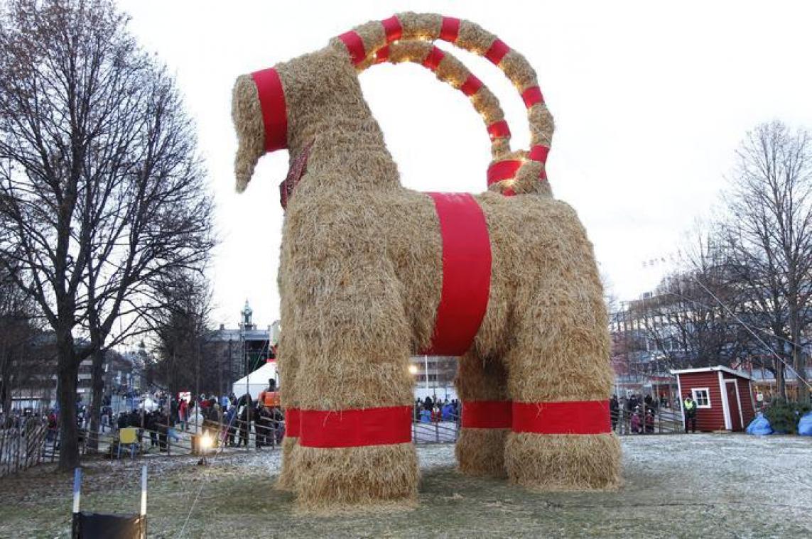 De Zweedse kerstgeit heeft de feestdagen weer niet gehaald