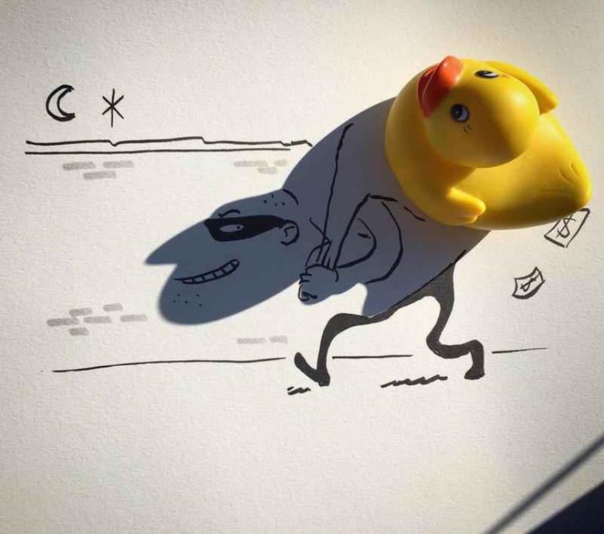 IN BEELD. Vertederende en grappige schaduwillustraties
