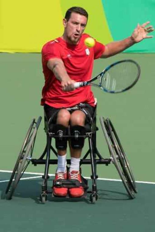Masters rolstoeltennis - Zege tegen nummer 1 van de wereld brengt Joachim Gérard in halve finales