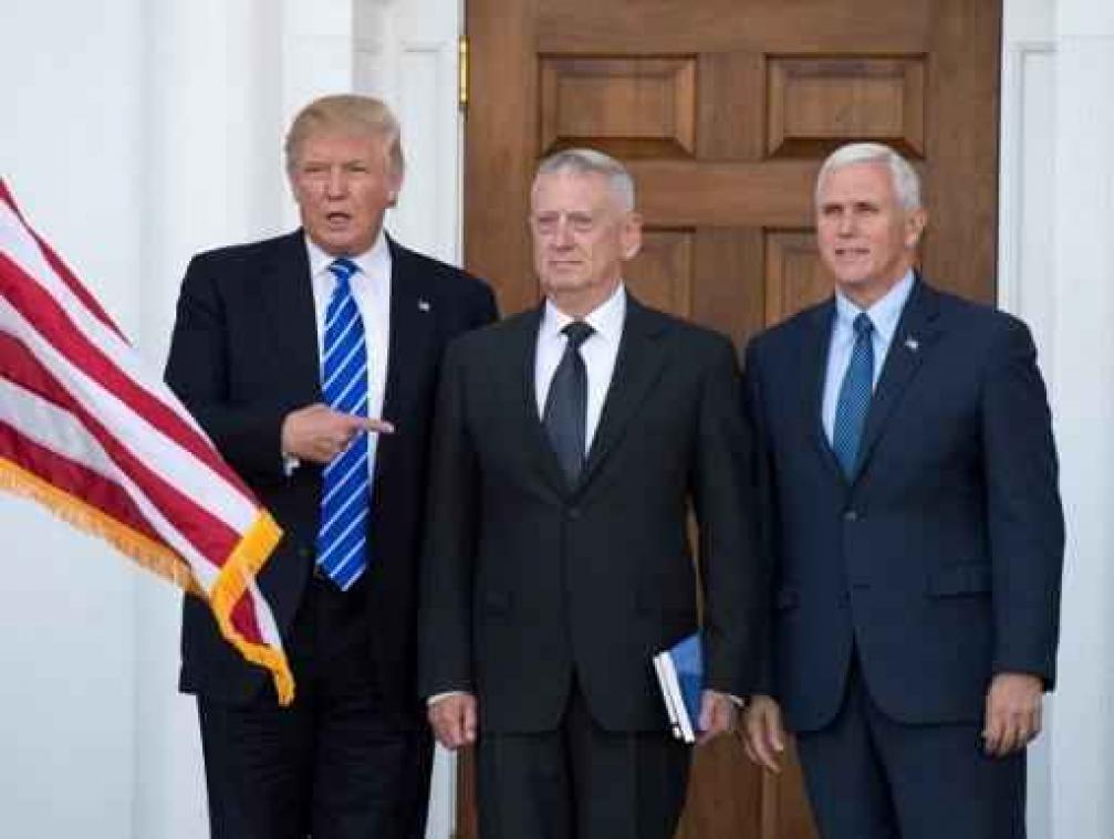 Trump president-elect - Trump kondigt nominatie van James Mattis aan als minister van Defensie