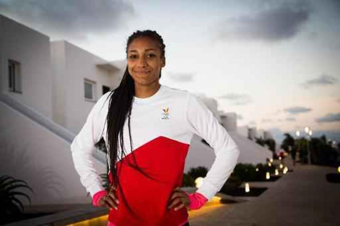 Olympisch kampioene zevenkamp Nafi Thiam is "rijzende ster" van internationale atletiek