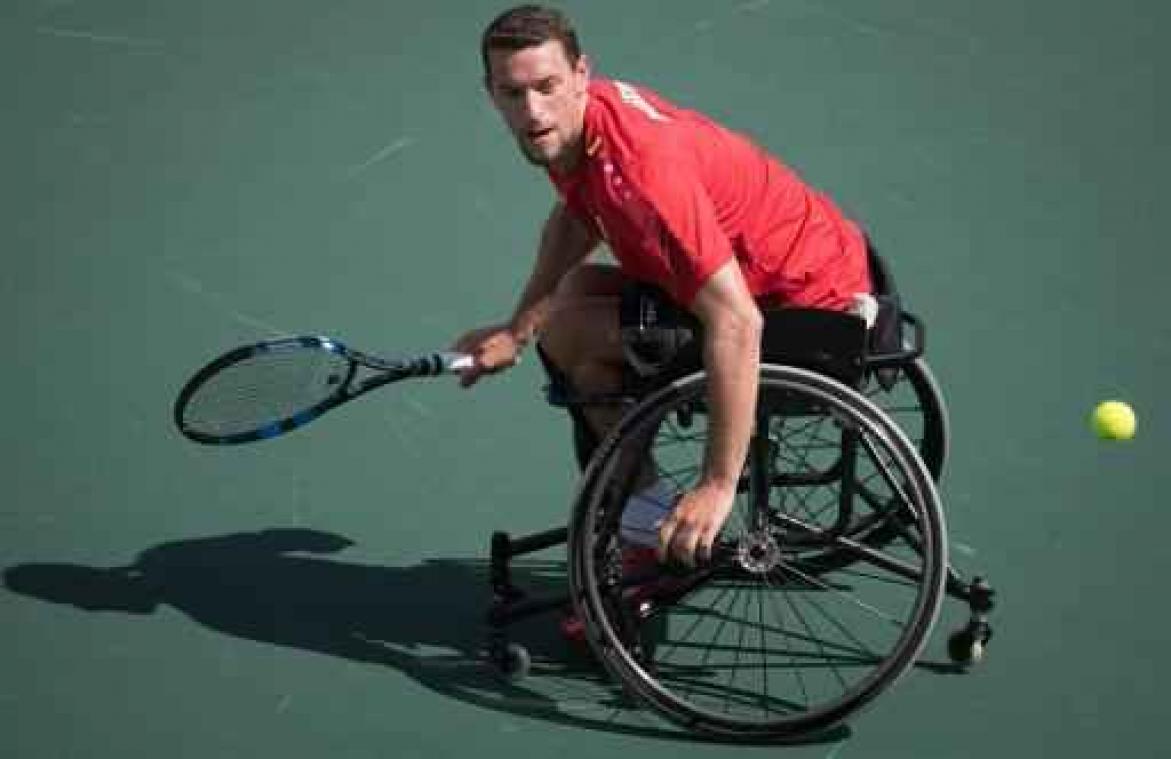 Titelverdediger Joachim Gérard bereikt finale Masters rolstoeltennis