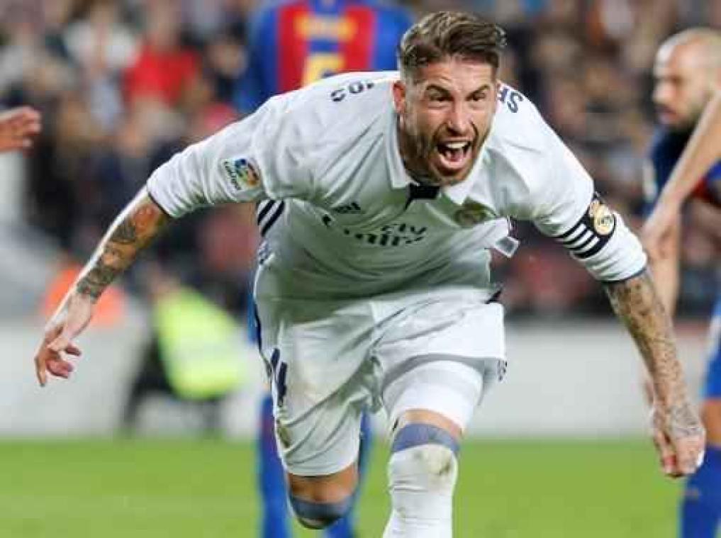 Primera Division - Sergio Ramos kopt Real Madrid in blessuretijd naar gelijkspel tegen Barcelona