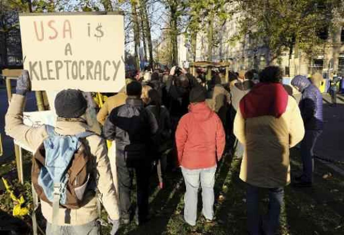 Tweehonderd deelnemers bij manifestatie voor Standing Rock in Brussel