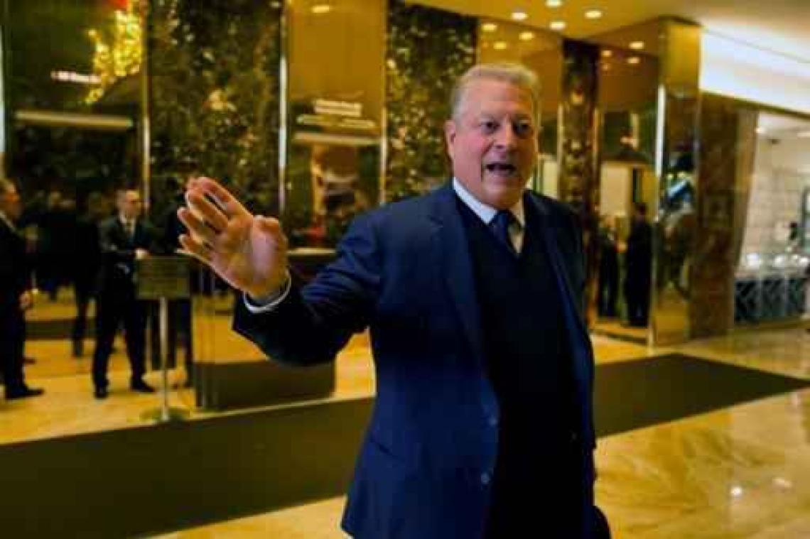 Donald Trump ontmoet klimaatactivist Al Gore