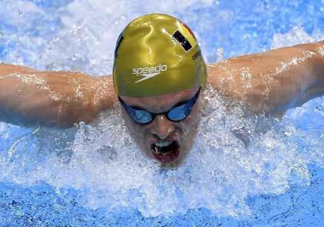 Louis Croenen grijpt naast halve finales 100m vlinderslag