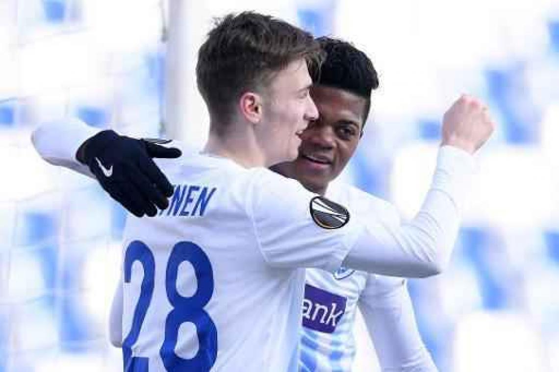 Racing Genk als groepswinnaar naar zestiende finales Europa League