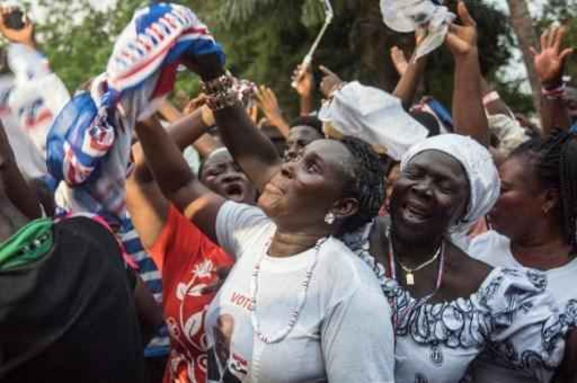 Oppositieleider wint Ghanese presidentsverkiezingen met bijna 54 procent