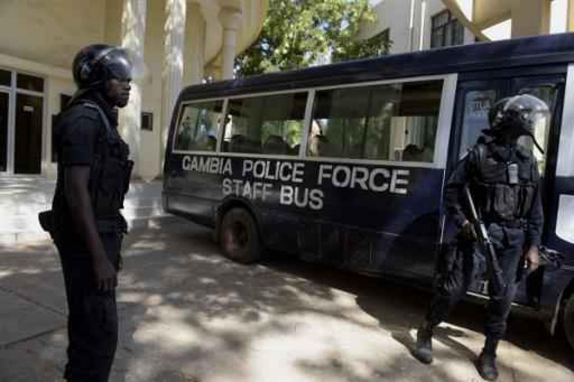 Gambiaanse ordediensten massaal ontplooid in hoofdstad Banjul