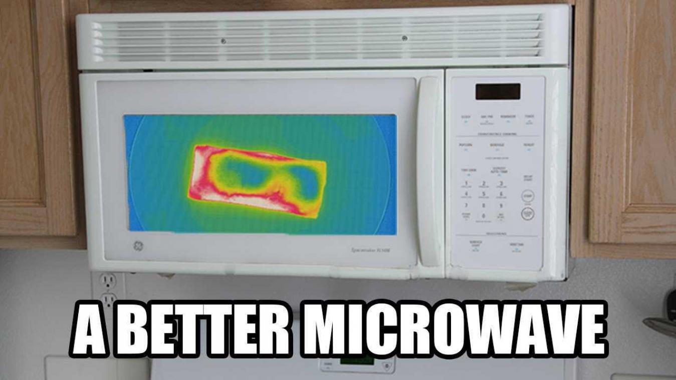 Deze microgolfoven brengt de exacte temperatuur in kaart