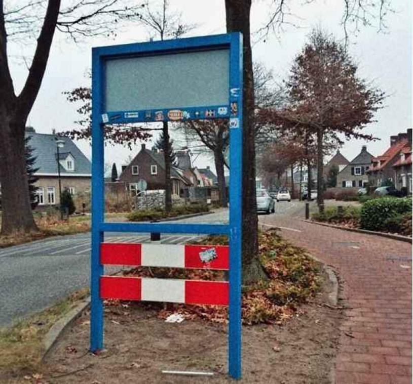Naambord Maaskantje al voor de vijftiende keer gestolen