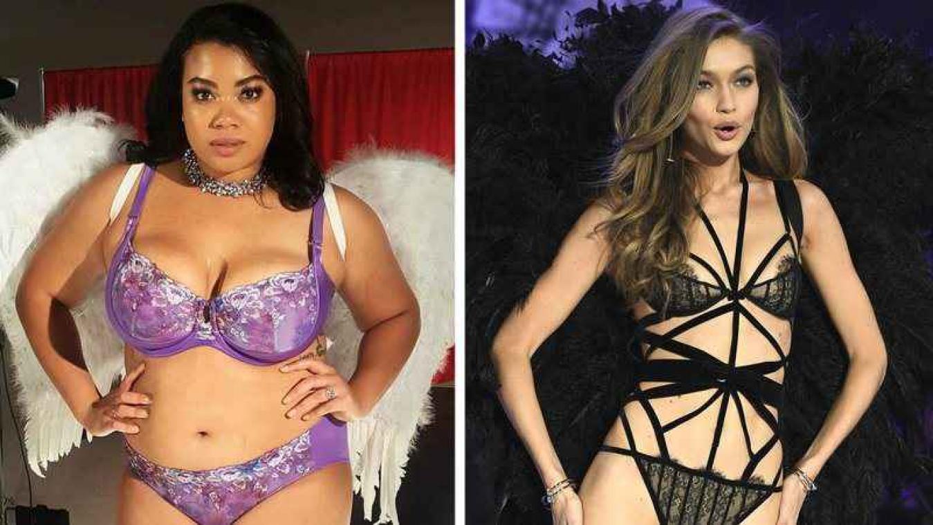 Gewone vrouwen trotseren de catwalk in lingerie
