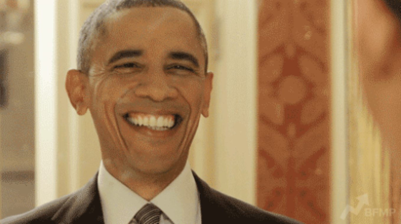 Obama trekt gekke bekken in humoristische video 