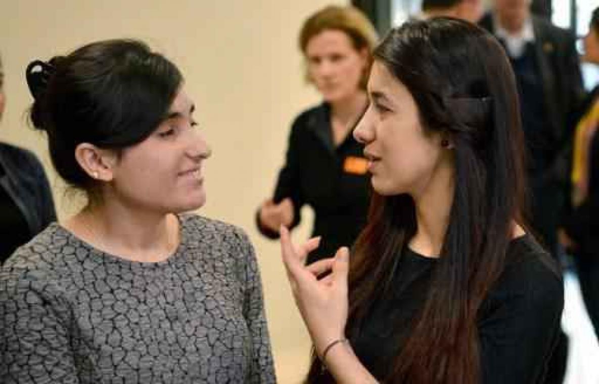 Iraakse Jezidi-activistes nemen Sacharovprijs Europees Parlement in ontvangst