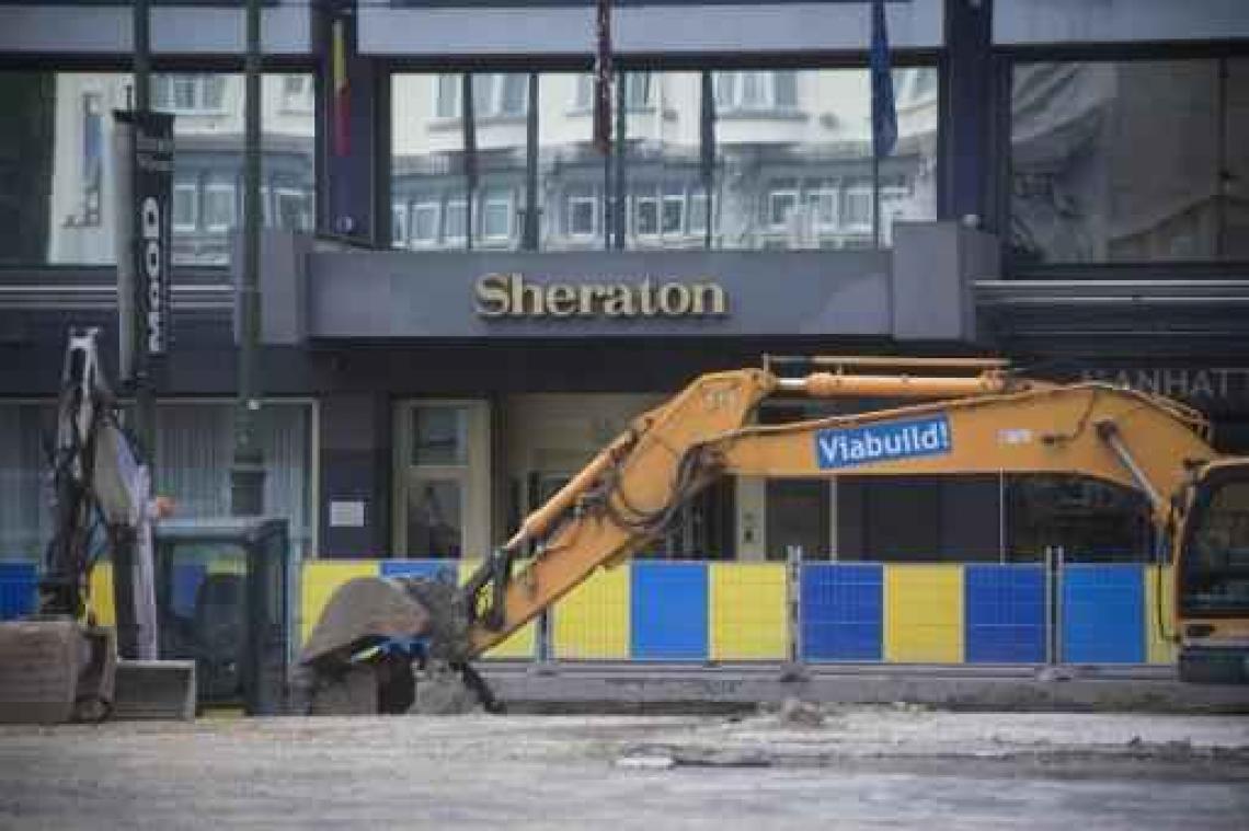 Sheraton Brussels Hotel loopt leeg