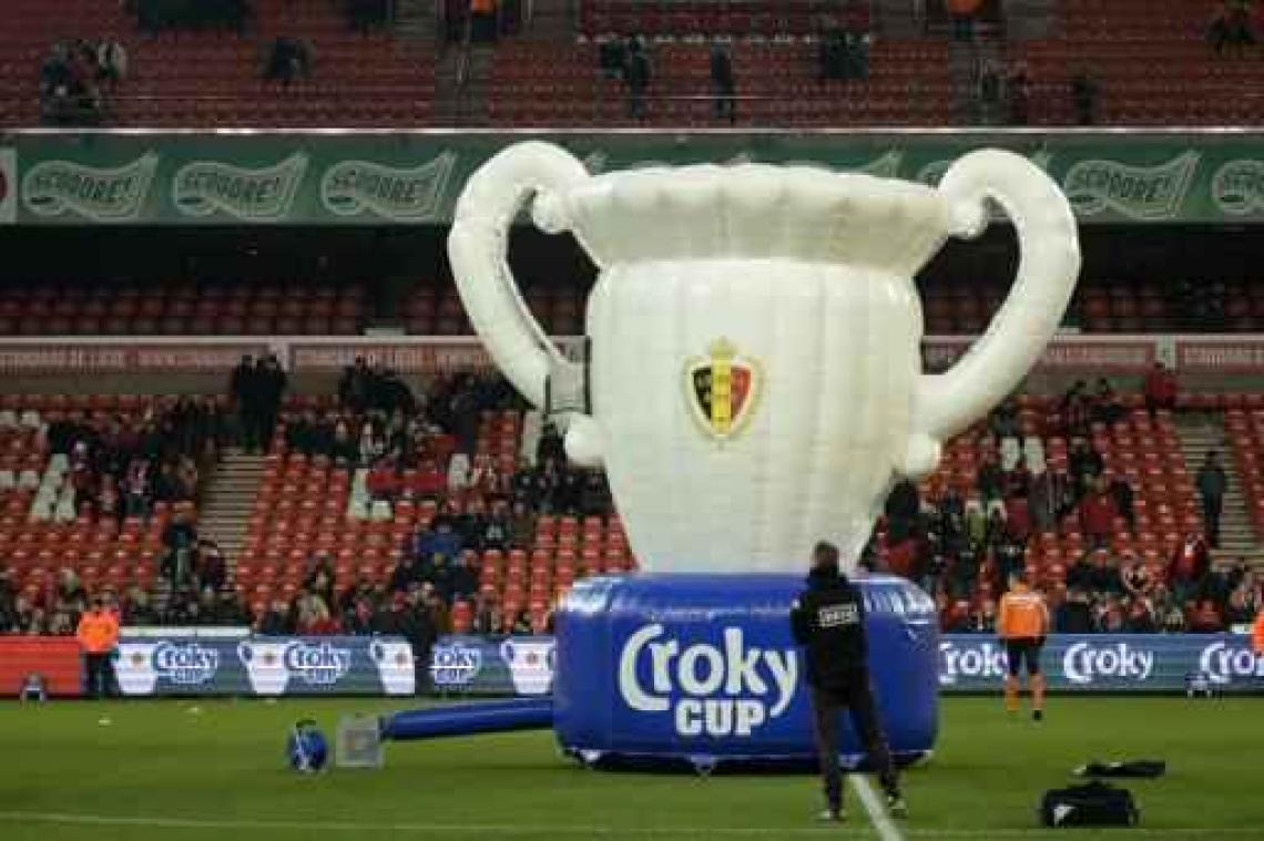 Croky Cup - Oostende-Genk en Zulte Waregem-Eupen in halve finales