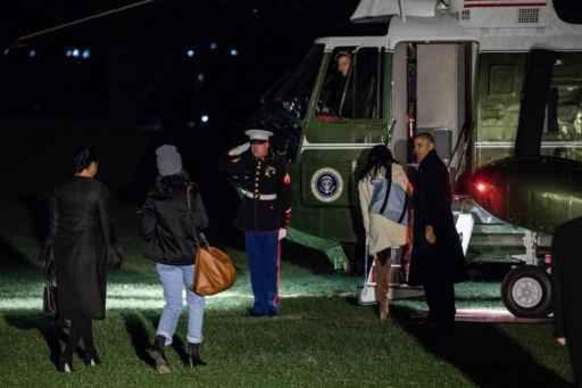 Obama op vakantie vertrokken