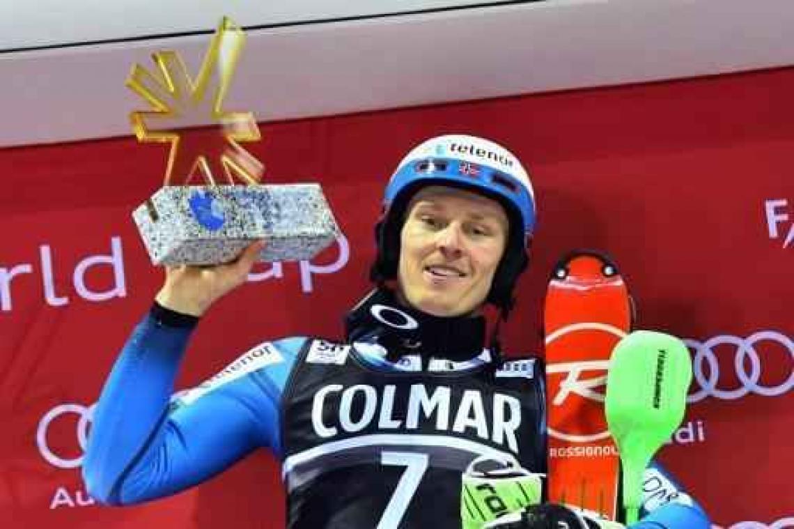 WB alpijnse ski - Henrik Kristoffersen wint opnieuw slalom in Madonna di Campiglio