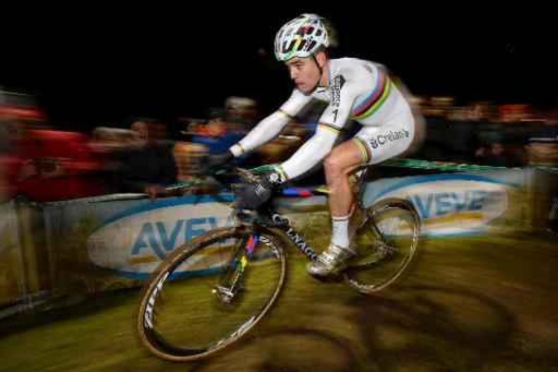 Superprestige Diegem - Van Aert wordt opnieuw tweede: "Ontgoocheld"