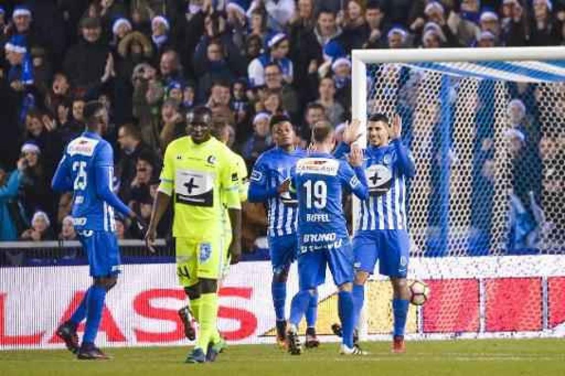 Racing Genk pakt broodnodige driepunter tegen AA Gent in strijd om Play-off I