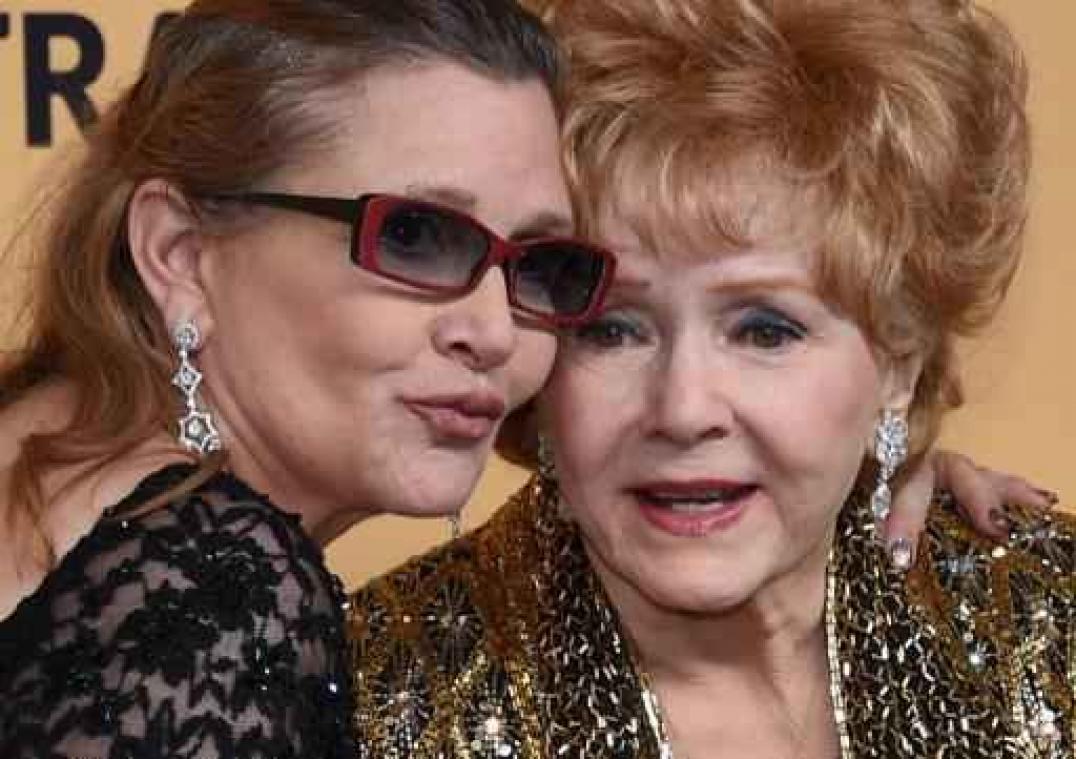 Actrice Debbie Reynolds overleden, een dag na haar dochter Carrie Fisher