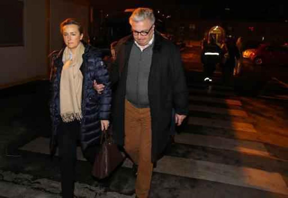 Prins Laurent en prinses Claire bezoeken koningin Paola in het ziekenhuis