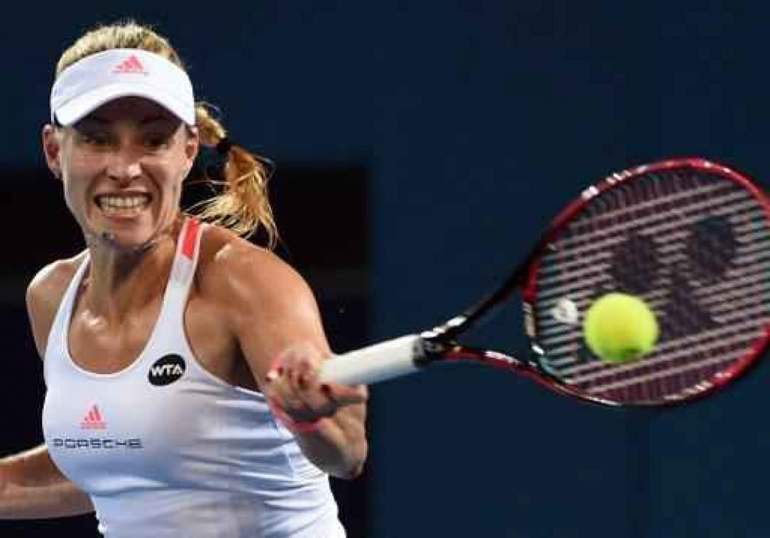 Angelique Kerber, 's werelds nummer 1, strandt in kwartfinales Brisbane