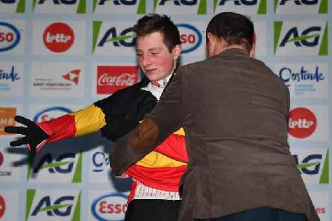 Toon Vandebosch trots op eerste driekleur