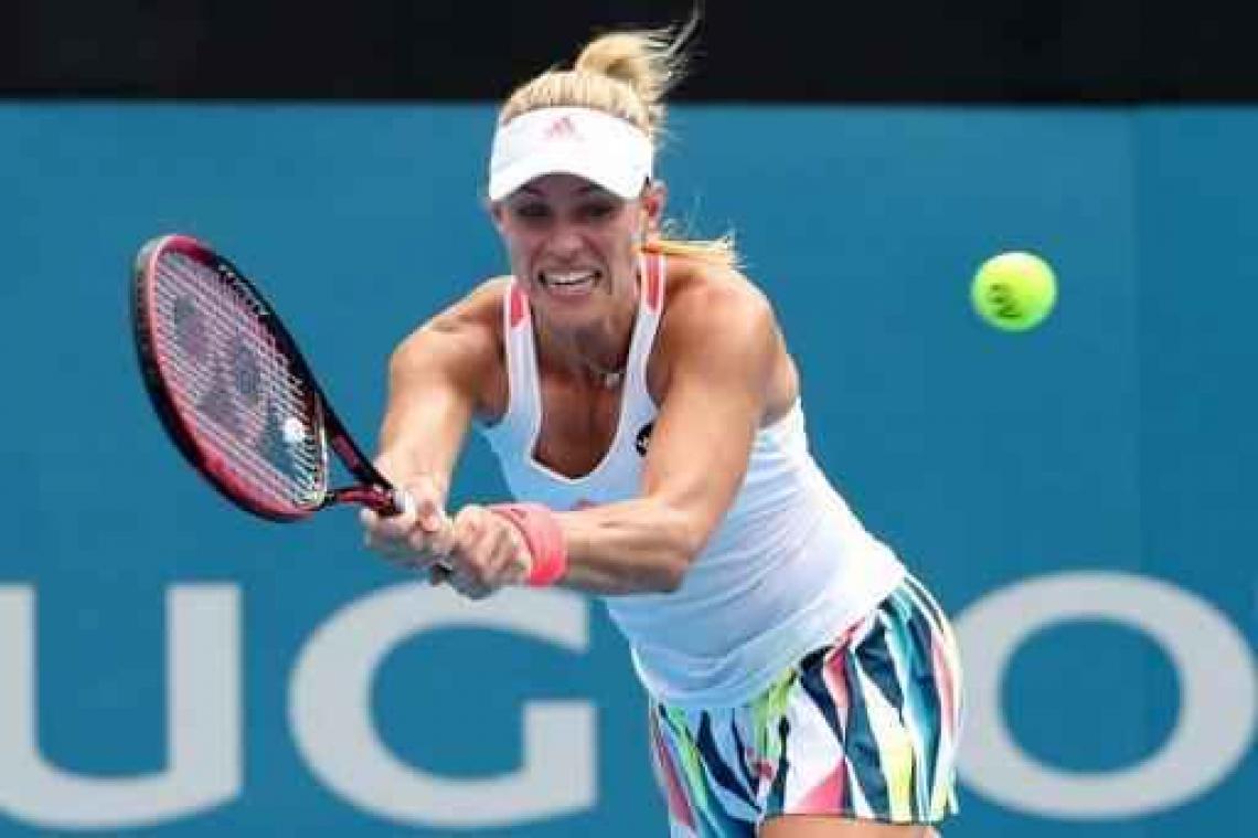 WTA Sydney - 's Werelds nummer 1 Kerber laat zich verrassen