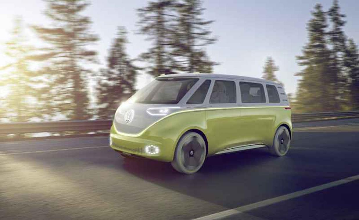 Volkswagen introduceert groene versie van iconische hippiebus