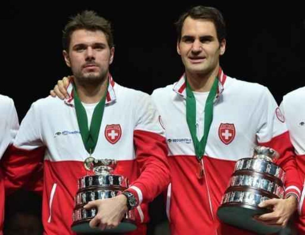 Federer en Wawrinka passen voor Davis Cup-duel tegen VS