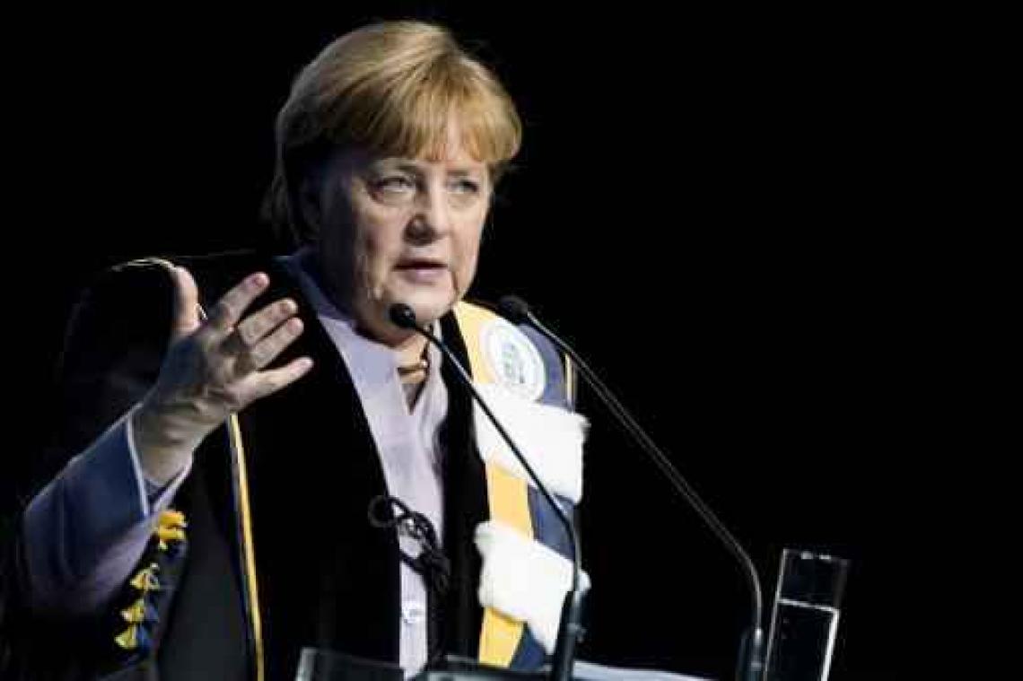 Merkel roept in Brussel op tot Europese eenheid