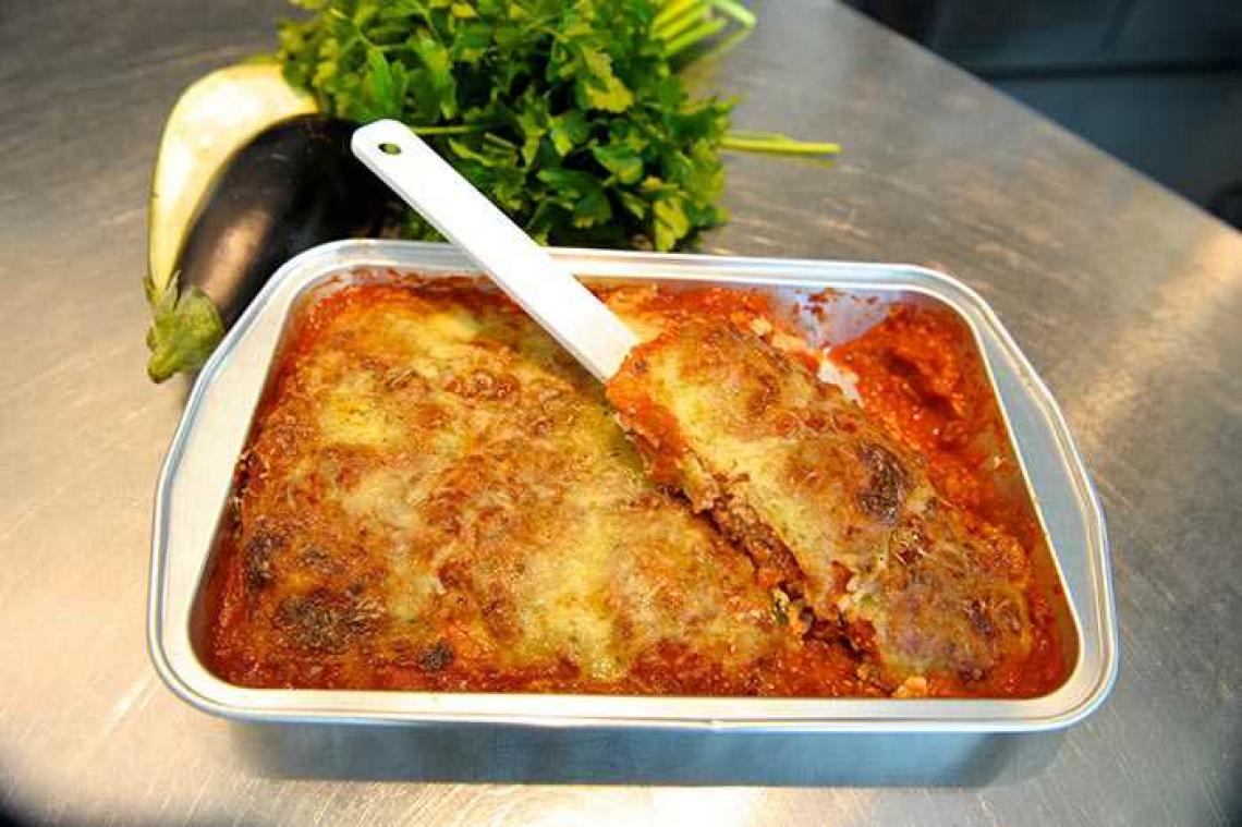 Aubergineschotel met kaas