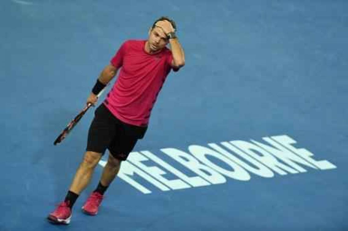 Stan Wawrinka komt met de schrik vrij in eerste ronde Australian Open