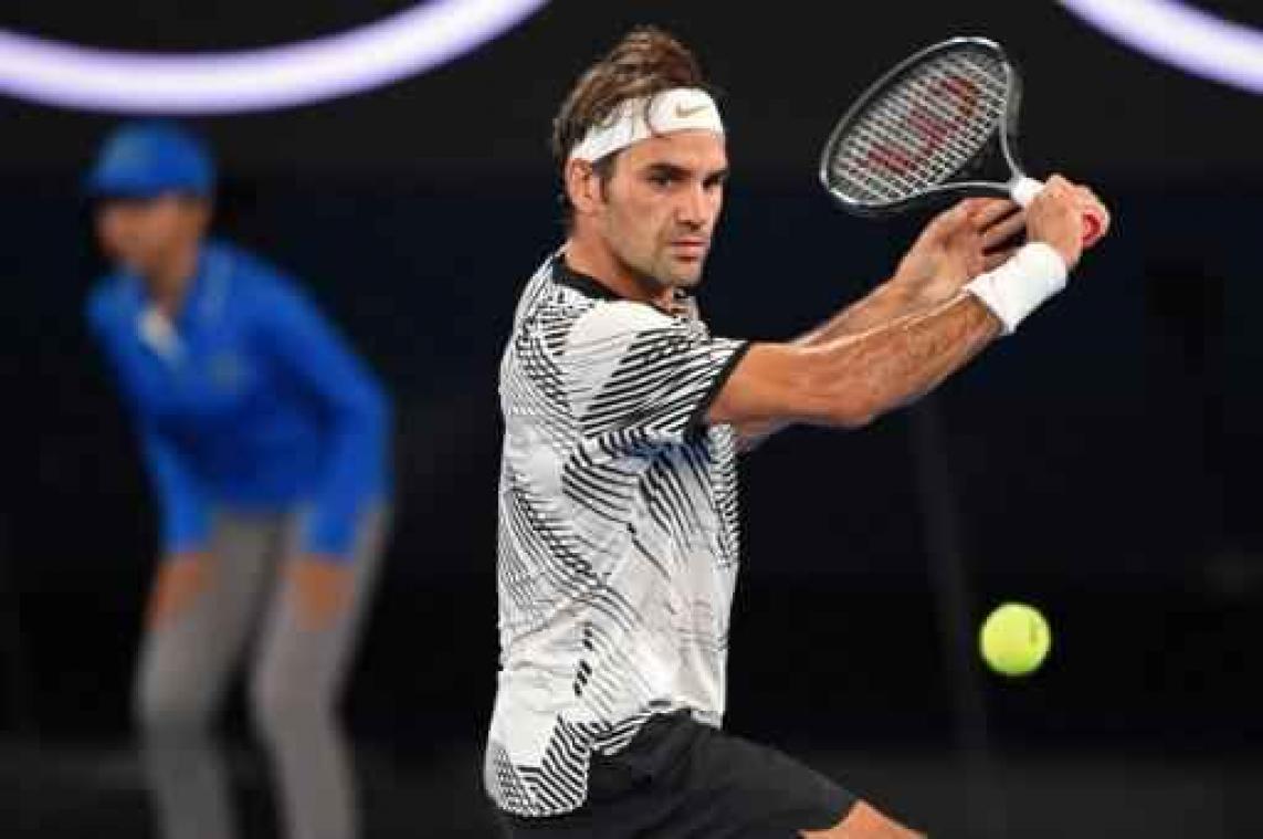 Roger Federer neemt foutloze start in Australian Open