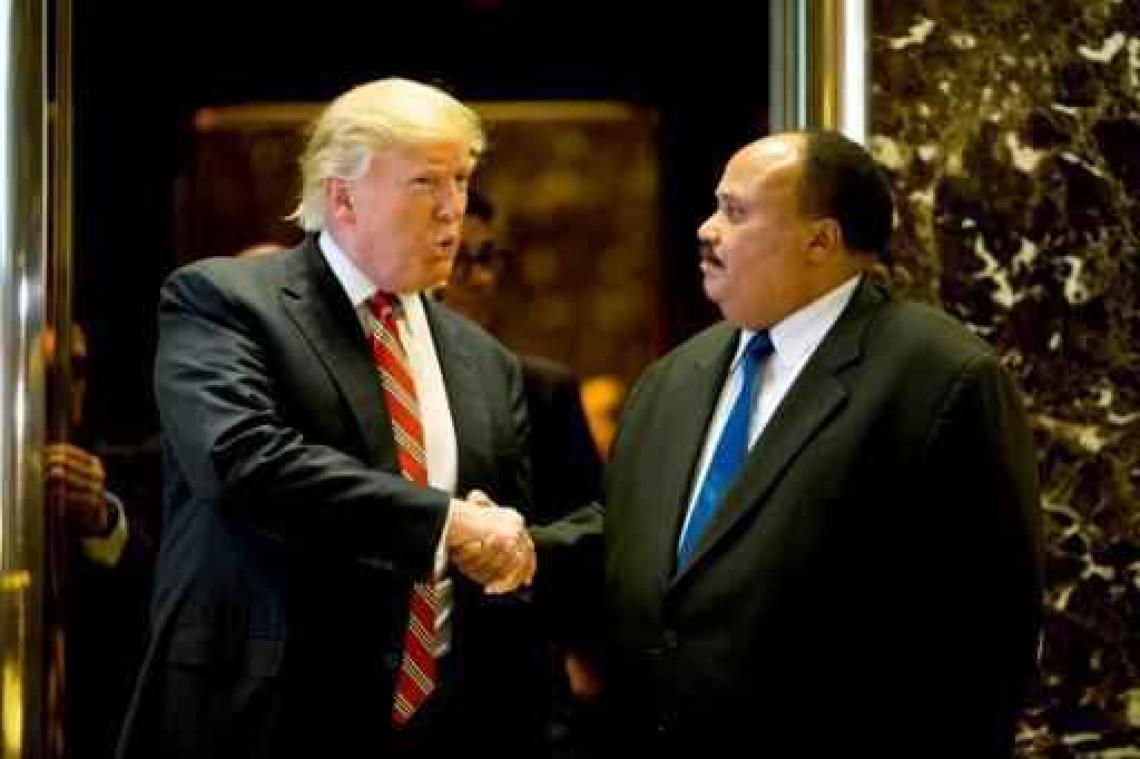 Zoon Martin Luther King bezoekt Trump na uithaal naar burgerrechtenicoon