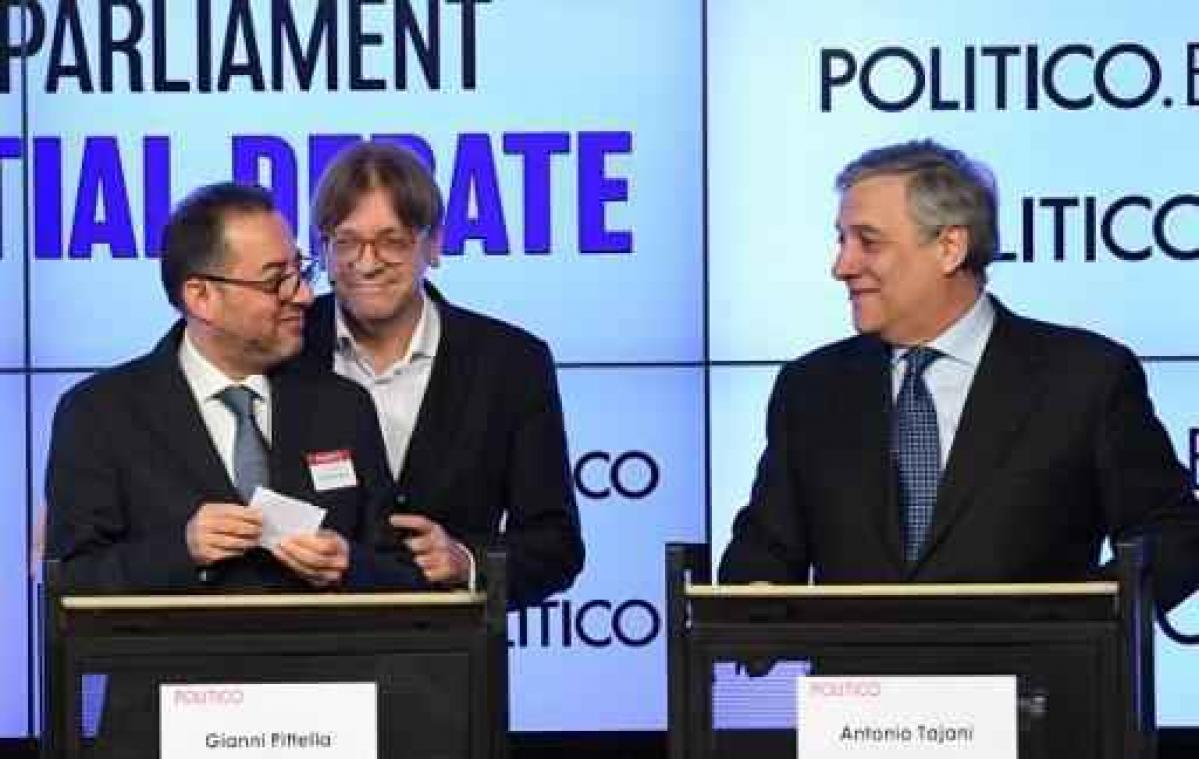 Voorzittersverkiezing EU-Parlement - Tajani en Pittella lopen uit na tweede stemronde