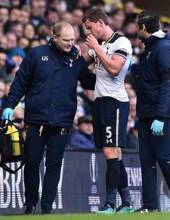 "Jan Vertonghen twee maanden out met enkelblessure"