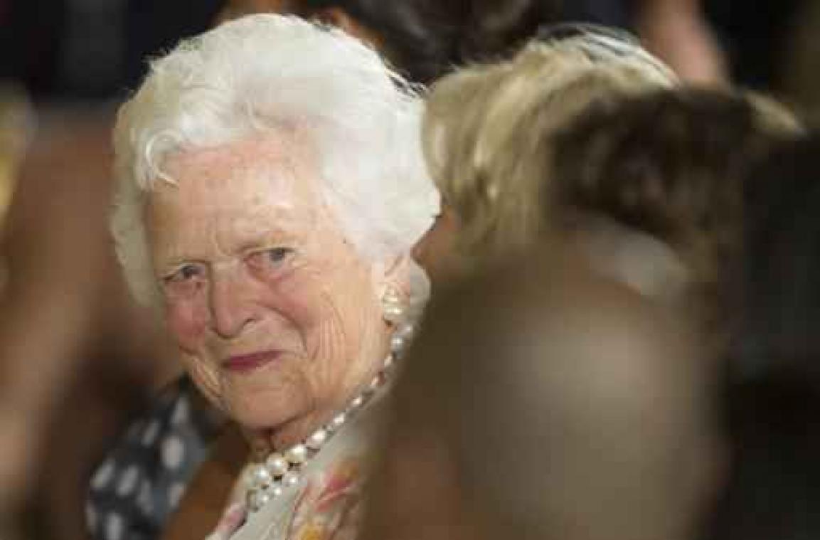 Barbara én George Bush senior in ziekenhuis
