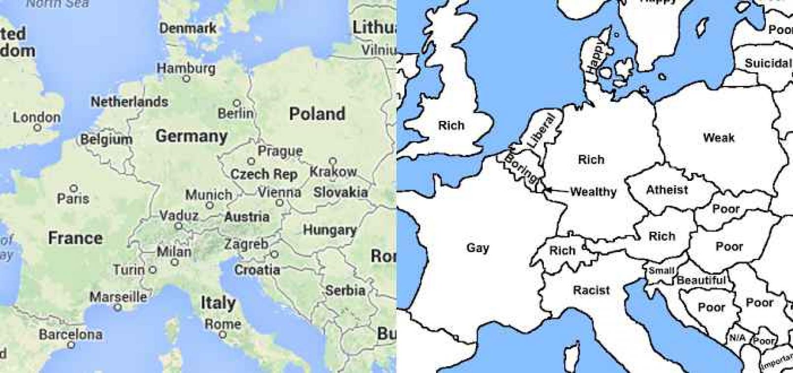 Google Autocomplete suggereert dat België saai land is