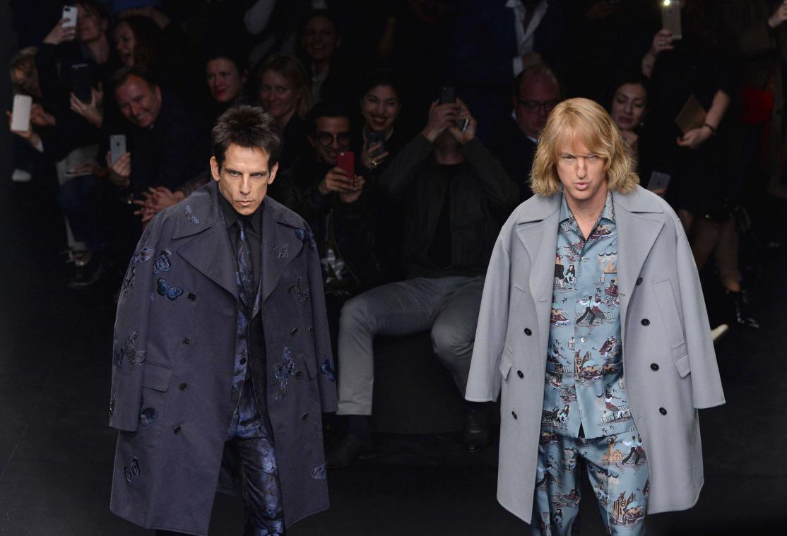 Ben Stiller en Owen Wilson promoten Zoolander 2 op Parijs Fashion Week