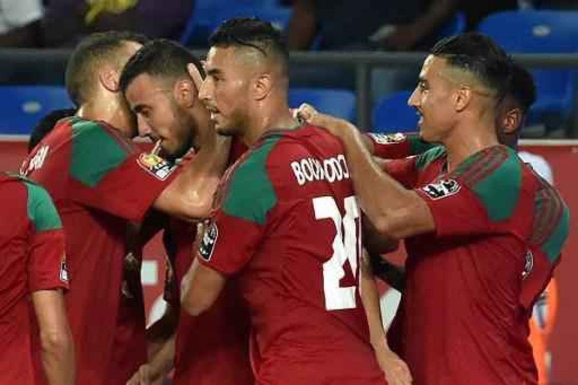 Africa Cup 2017 - Marokko pakt eerste overwinning ondanks vroeg tegendoelpunt van Standard-speler Dossevi