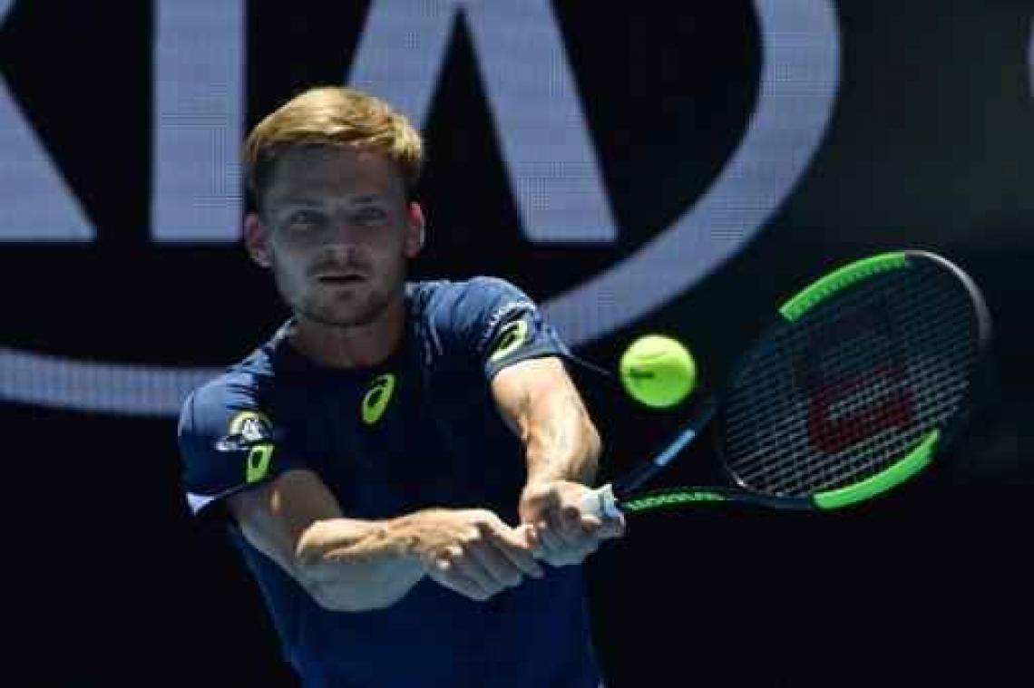 Australian Open - David Goffin plaatst zich voor achtste finales