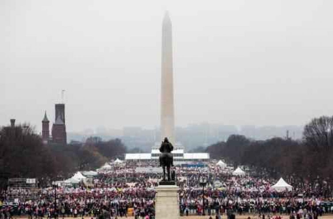Honderdduizenden deelnemers aan Women's March in Washington