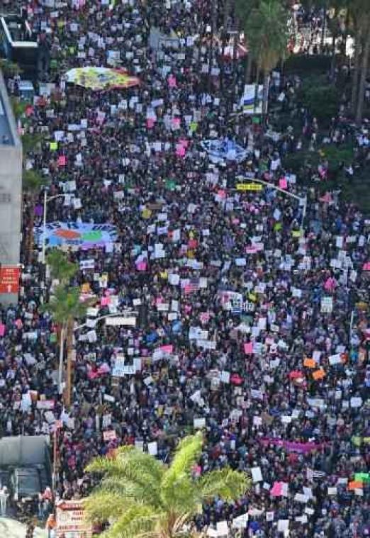 Meer dan half miljoen deelnemers aan Women's March is Los Angeles