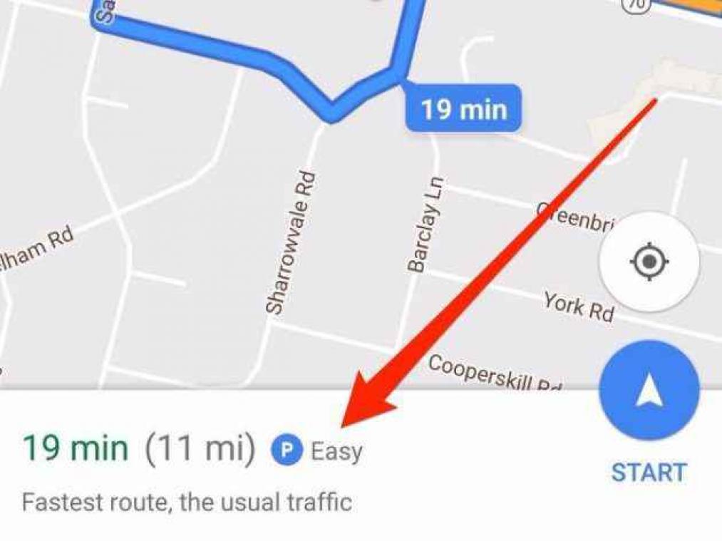 Google Maps helpt parkeerproblemen van de baan