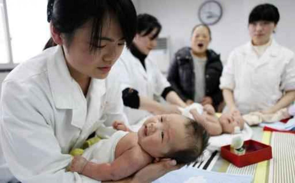 Nooit zoveel geboortes in China sinds begin millennium