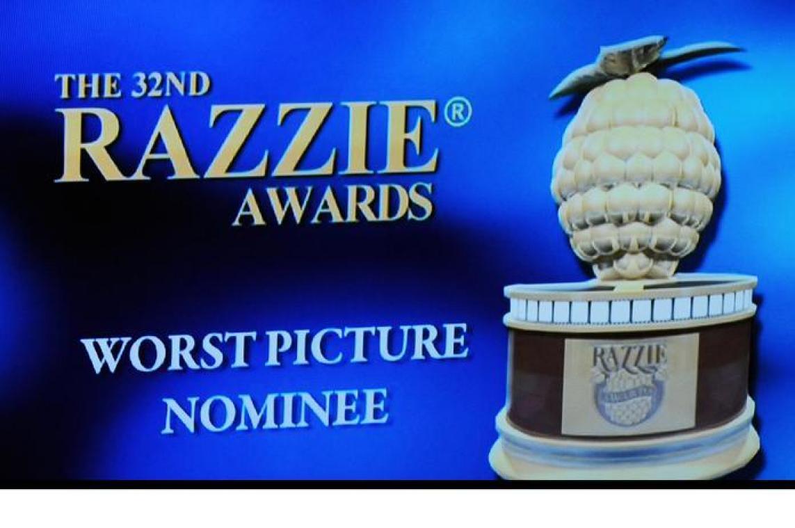 De nominaties voor de Razzie Awards zijn bekend